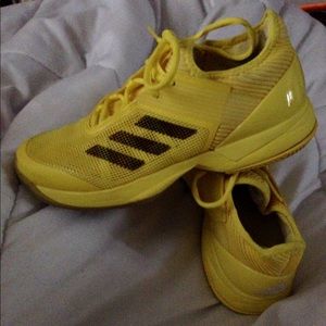 Women's Neon Yellow Adizero Sneakers Size 7